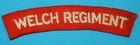 WW2 ERA THE WELCH REGIMENT BRITISH MILITARY SHOULDER TITLE PATCH CLOTH BADGE