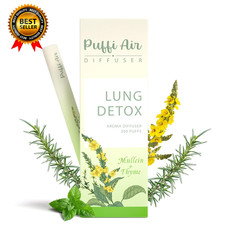 Herbal Diffuser Pen with Extracts of Mullein Thyme and Mint for Lung Cleansing