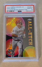 2024 TOPPS CHROME - CHROME ALL ETCH BLACK REFRACTOR #CAE2 MIKE TROUT 8/10 PSA 10