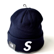 Supreme x New Era FW23 S Logo Beanie Navy
