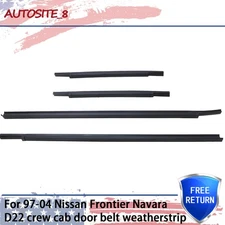 For 97-04 Nissan Frontier Navara D22 crew cab door belt weatherstrip rubber seal