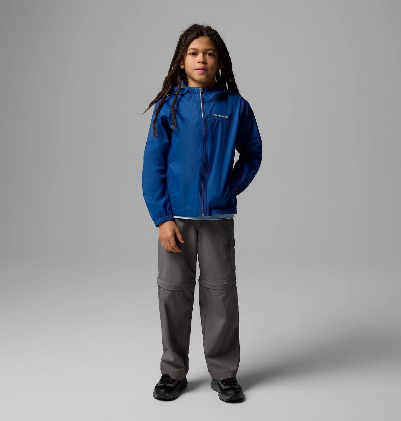 Columbia Glennaker Rain Jacket Boy's Size Large 14/16 Navy Blue