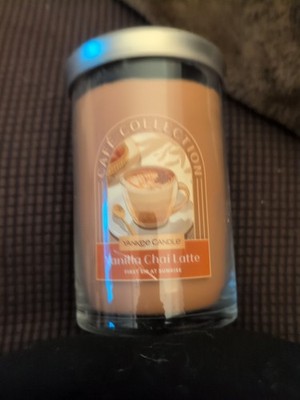 NEW-Yankee Candle VANILLA CHAI LATTE Large 20oz CAFE COLLECTION 2 WICK