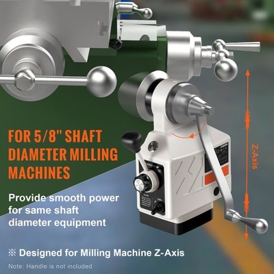 Z-Axis Power Feed Table Mill for Milling Machine 450 in-lb Torque