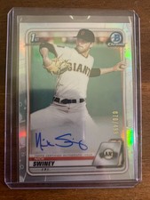 2020 1st Bowman Chrome Nick Swiney Auto Refractor 70/499 San Francisco Giants