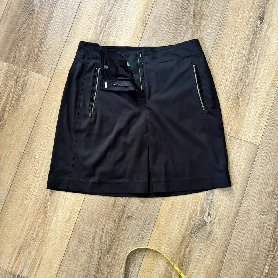 TAIL TECH Performance Skort Skirt Womens BLACK Athleisure Golf Pickleball SIZE 6 - Image 2 of 4