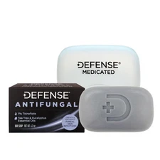 Defense Soap Antifungal Medicated Body Bar Soap with Soap Dish