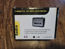 Tape to PC USB Cassette MP3 CD Digital File Converter Used, Missing Software Cd