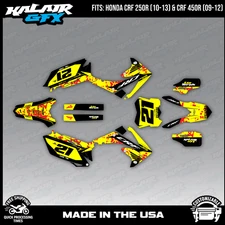 Kalair GFX Graphics Kit for CRF250R 2010-13 and CRF450R 2009-2012 Semperfi-Yelw