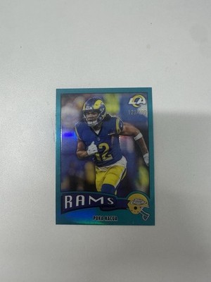 2025 Topps Chrome Football Puka Nacua 1975 Teal Refractor /199 #1975-19