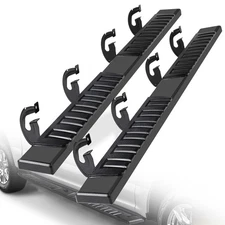 For 09-14 Ford F-150 Super Cab 6" Black Running Boards Side Steps Nerf Bar 2PCS