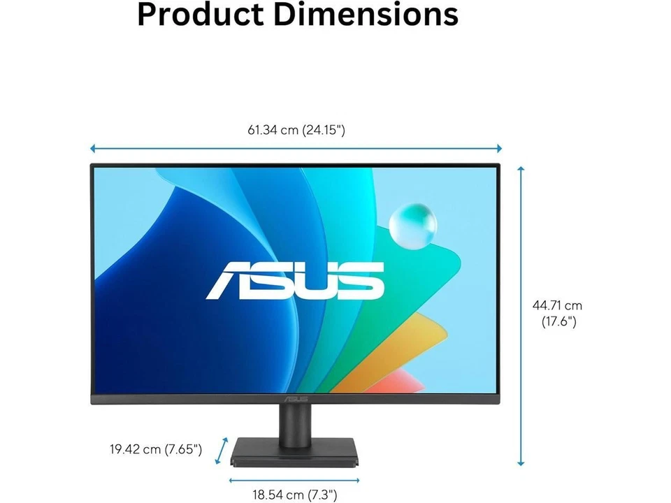 ASUS 27" 1080P Eye Care Gaming Monitor (VA279HG) - IPS, Full HD, 99% sRGB, - Image 2 of 4