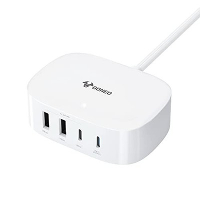 GONE0 4 Port Fast Charger Station 30W 6 FT cord