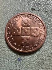 1964 Portugal 10 Centavos BU Uncirculated RD