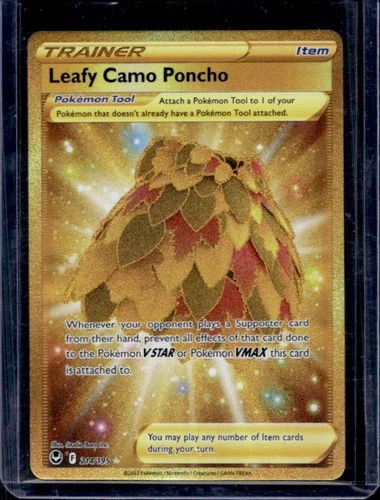 2022 Pokemon SWSH Silver Tempest Leafy Camo Poncho #214/195