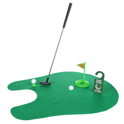 FunX Toilettengolf Geschenk Set - Lustiges Mini Golf Männergeschenk fürs WC