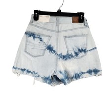 American Eagle Mom Short Comfort Stretch Distressed Sz 0 25W Hi Rise Tie Dye