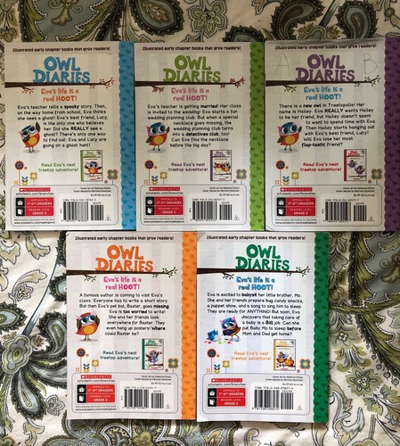 OWL DIARIES Books Rebecca Elliott Scholastic Lot of 5 - Picture 2 of 8