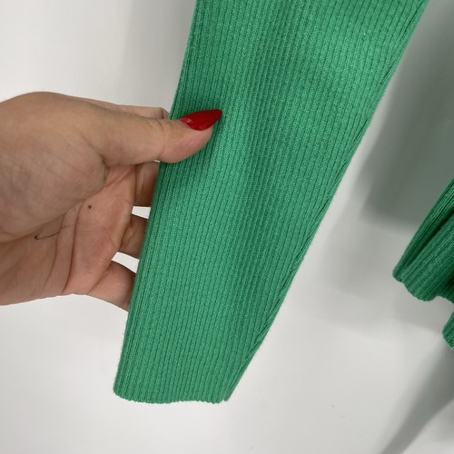 Cabi Woman’s Wrap Front Sweater Size Medium Green - Picture 5 of 9