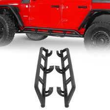 2x Rock Slider Nerf Bar Step Rail Rocker Guards Fit 18-25 Jeep Wrangler Jl 4door