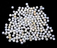 Natural Fresh Water Pearl Round Cab Lot Loose Gemstone 3.5 MM For Jewelry P-2679