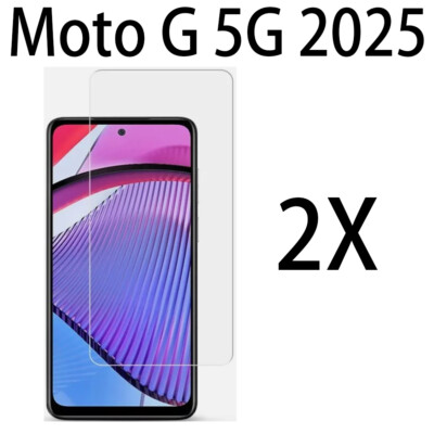 2 Pack For Motorola G 5G 2025- 9H TEMPERED GLASS SCREEN PROTECTOR ,Case Friendly
