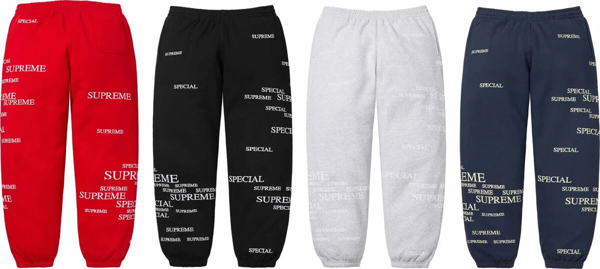 Supreme Special Sweatpant Black Grey Navy Red 4colors FW24 Supreme Special Sweatpant Black Grey Navy Red 4colors FW24