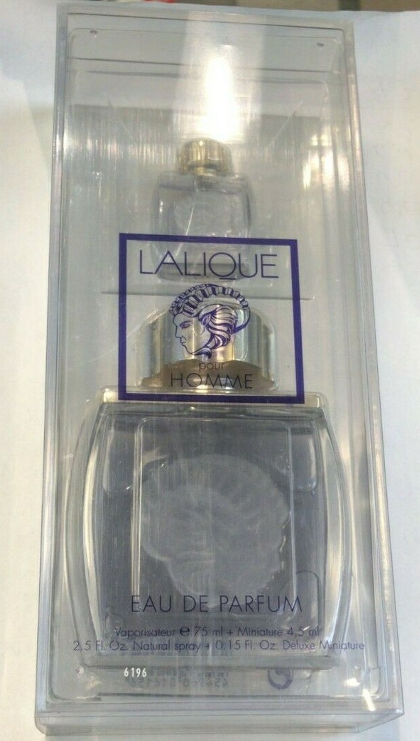 Lalique Pour Homme For Men 2Pc Set 75ml EDP+ Miniature