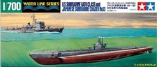 Tamiya 31903 1/700 Model Kit U.S.S Submarine ...