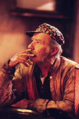 Barbet Schroeder on the set of the film Barfly in 1986 Old Photo