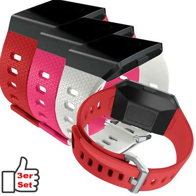 Silikon Sport Armband für Fitbit Ionic Ersatzarmband TPU Fitness Uhren Band