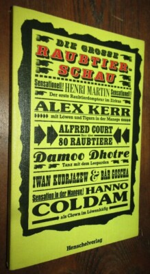 CIRCUS Book The Great Predator Show 1981 Life of Famous TAMER GuD WINKLER