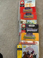 Lot of 6 -LeapPad interactive Learning Books NO Cartridges