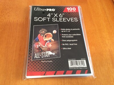 6x4 card sleeves Large 3-Ring Clear Pocket Album Refill: 4x6