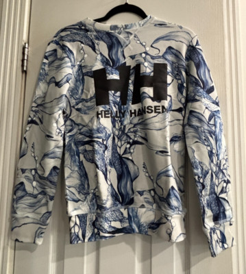 Helly Hansen Womens Crew Sweatshirt Sweater HH Logo Grey Fog Esra size XS NWT