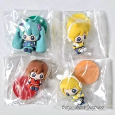 VOCALOID Rubber Figure Mascot Set of 4 Hatsune Miku Kagamine Len Rin MEIKO