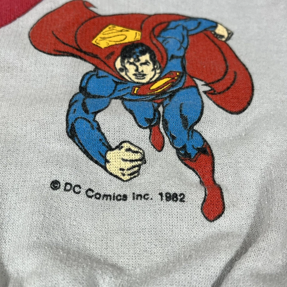 Sudadera DE COLECCIÓN Superman 1982 DC Comics Cuello Redondo Bebé Talla 12 meses? TopHalf P1 Foto 3 de 4