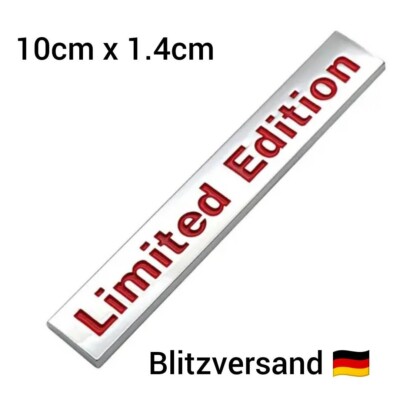 3D Metall Auto Abzeichen - Chrom Limited Edition Aufkleber Gold
