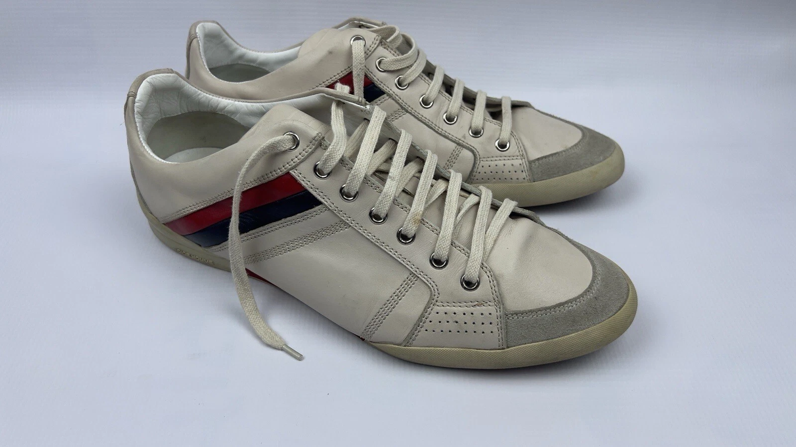 Baskets basses homme Christian Dior Homme B18 en cuir blanc taille 43 US 10