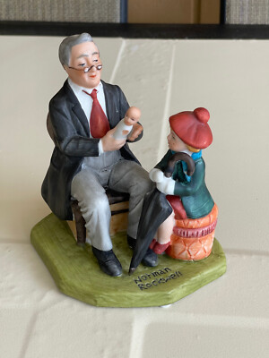 #ad NORMAN ROCKWELL COLLECTOR#x27;S CLUB 1980 ANNUAL FIGURINE quot;DOCTOR AND THE DOLLquot; $17.99