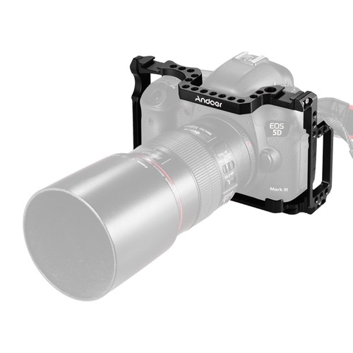 Andoer Video Cage for Canon 5DS 5DR 5D Mark /III/II Cameras Black W5U4 - Picture 5 of 5