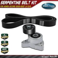 2x Serpentine Belt Drive Component Kit for Honda Accord 2003 2004-2007 L4 2.4L