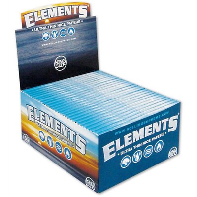 Elements King Size Longpapers - Ultra Thin Rice Rolling Papers Drehpapier