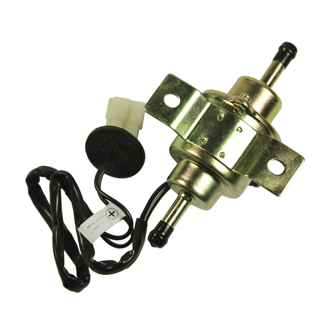 CHROME Gas Diesel Electric Fuel Pump 1/4 Tubing 3-5 PSI Universal Low Pressure E - Foto 8