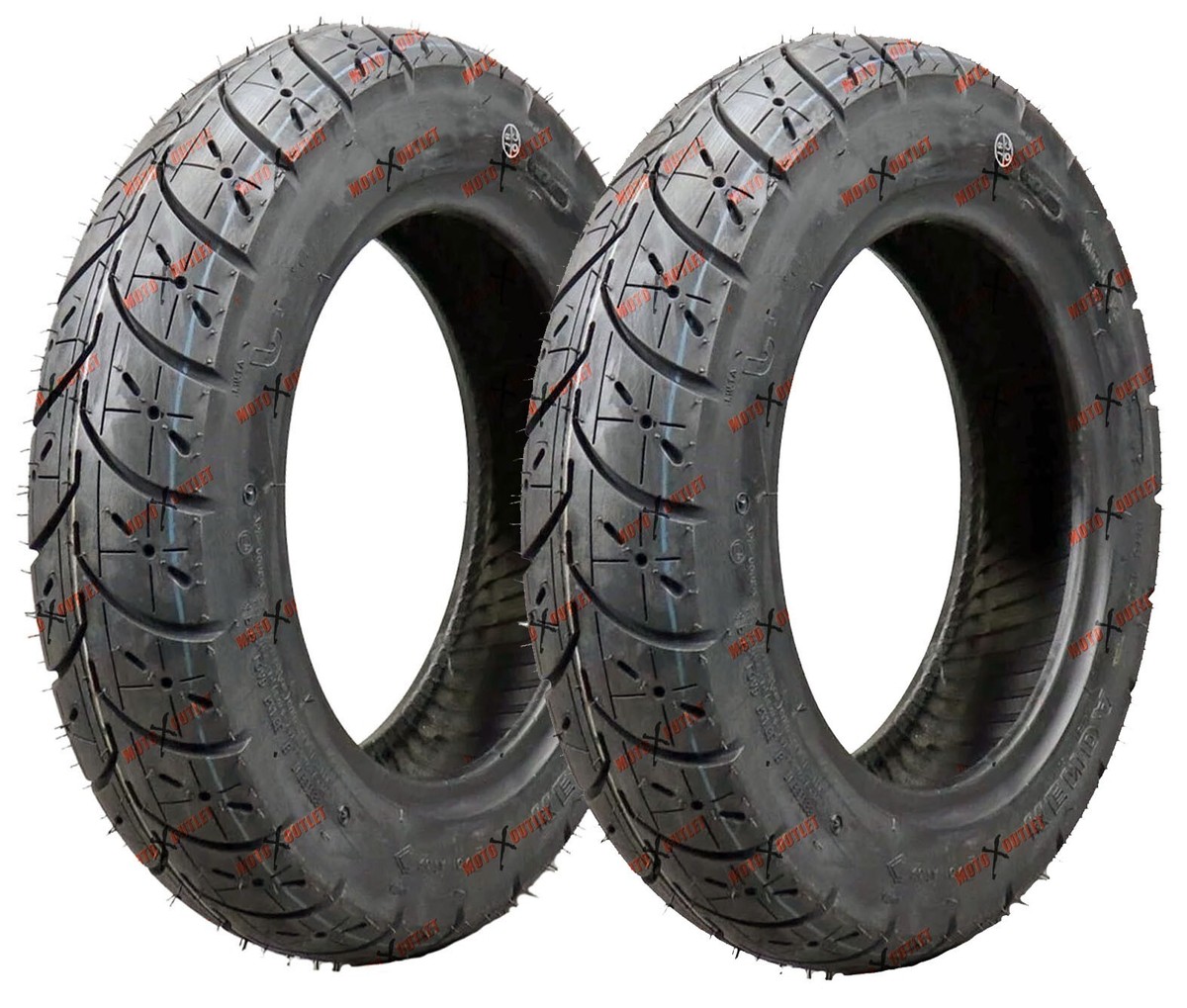 90/90-10 Scooter Tire Set Front Rear Metropolitan Vino Sento K329