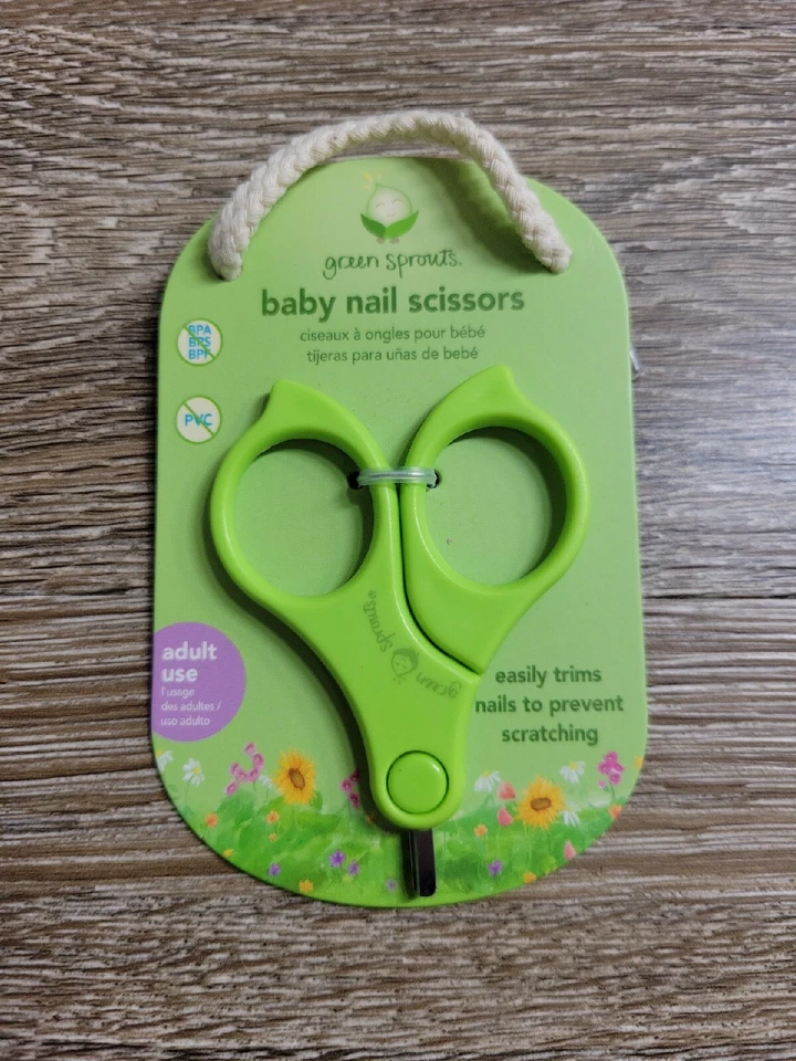 NEW - Green Sprouts Baby Nail Scissors BPA PVC Free - Image 3 of 4