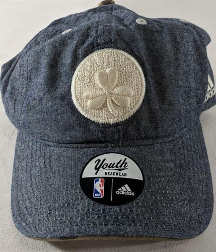 LZ Adidas Youth One Size Boston Celtics NBA Basketball Baseball Hat Cap NEW F35 - Picture 2 of 4
