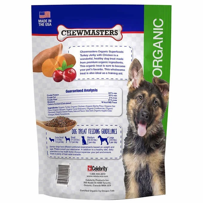 Chewmasters organic 2025 turkey jerky