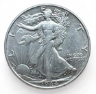 1944 Walking Liberty Half Dollar, AU Mint Luster, 90% Silver Coin