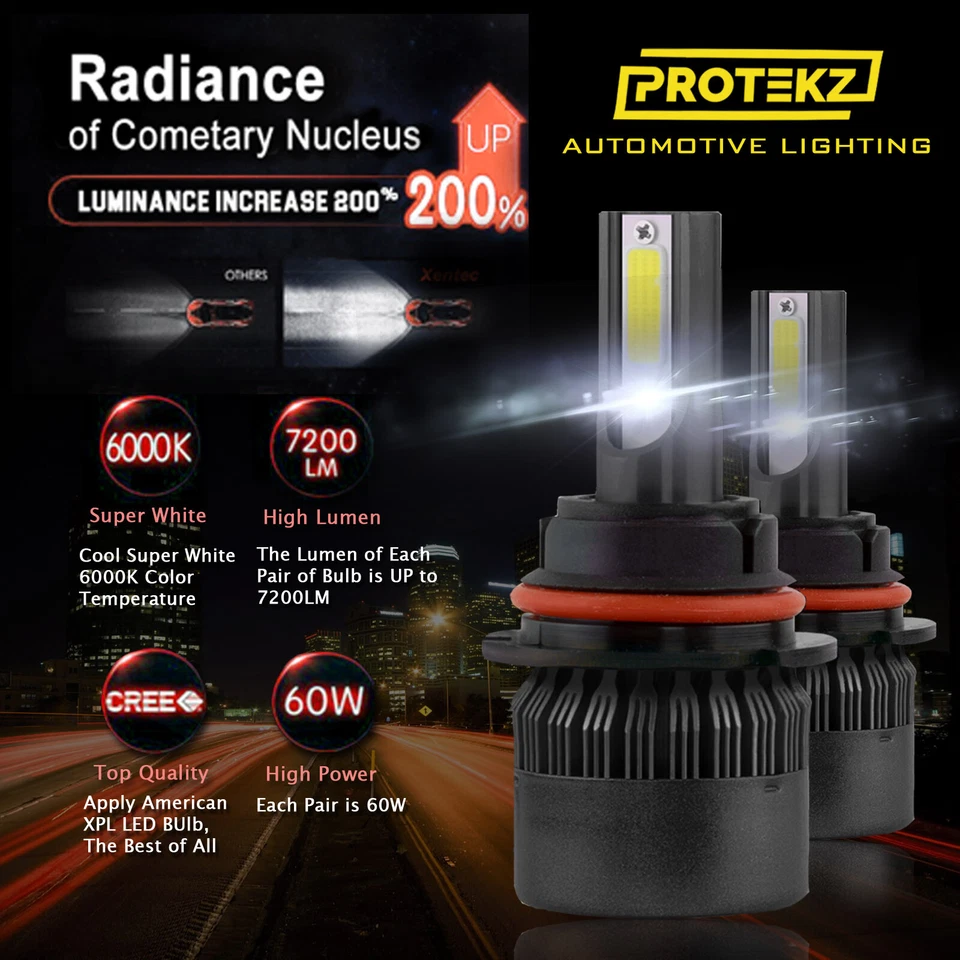 Kit Faro LED Protekz 9007 Hb5 Hi Lo para Ford F-150 1992-2003 F-250 1992-199 Foto 2 de 4